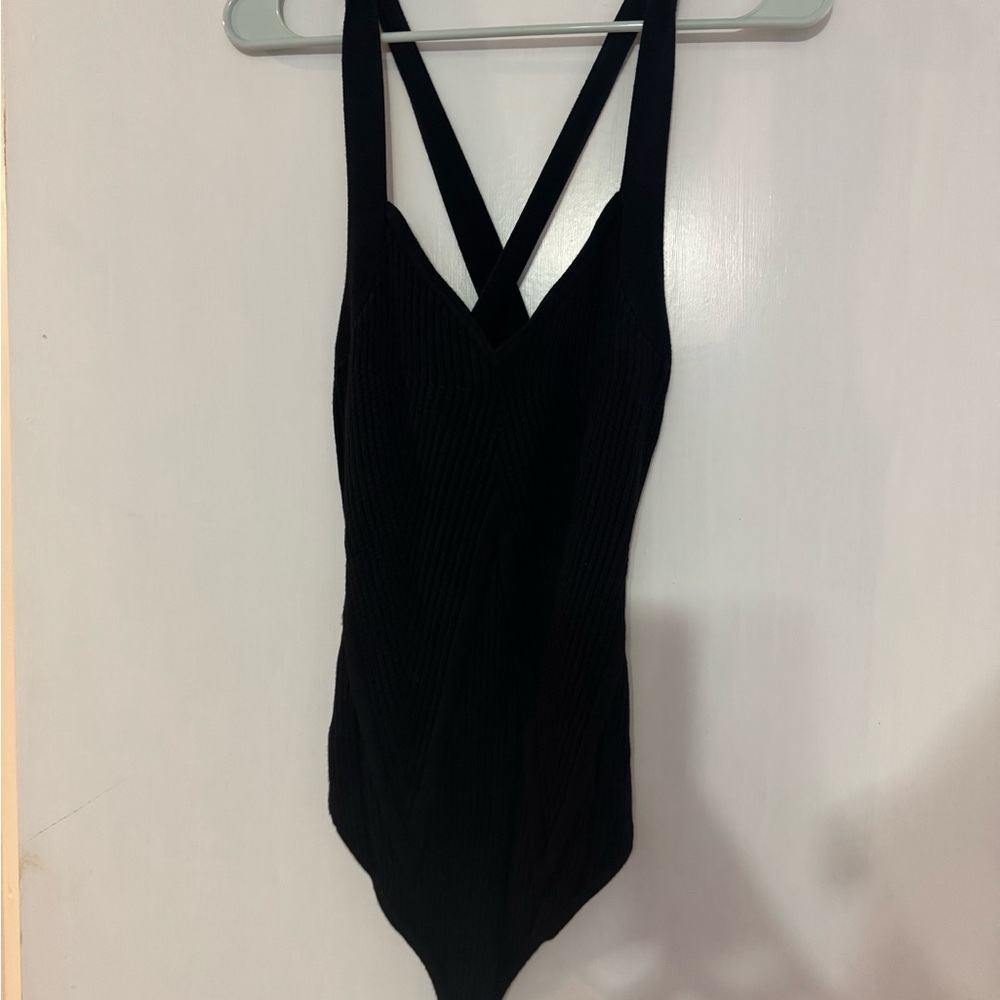 Abercrombie Black Sweater Bodysuit